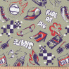 Printed Cotton RIDEORDIE Green / Red